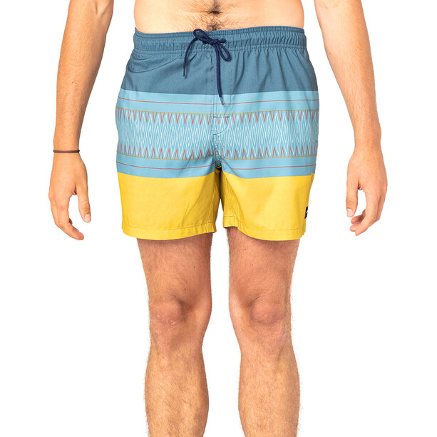 Rip Curl On The Block Volley 16" Shorts Men, blauw/geel
