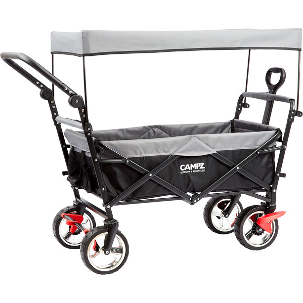 CAMPZ Premium Folding Handcart, zwart/grijs