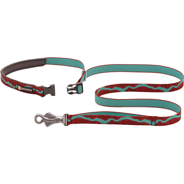 Ruffwear Flat Out Leiband, bruin/turquoise