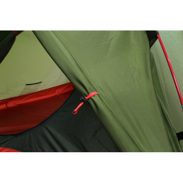 High Peak Woodpecker 3 LW Tente, olive/rouge
