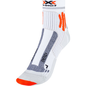 X-Socks Marathon Energy Chaussettes, blanc/gris blanc/gris