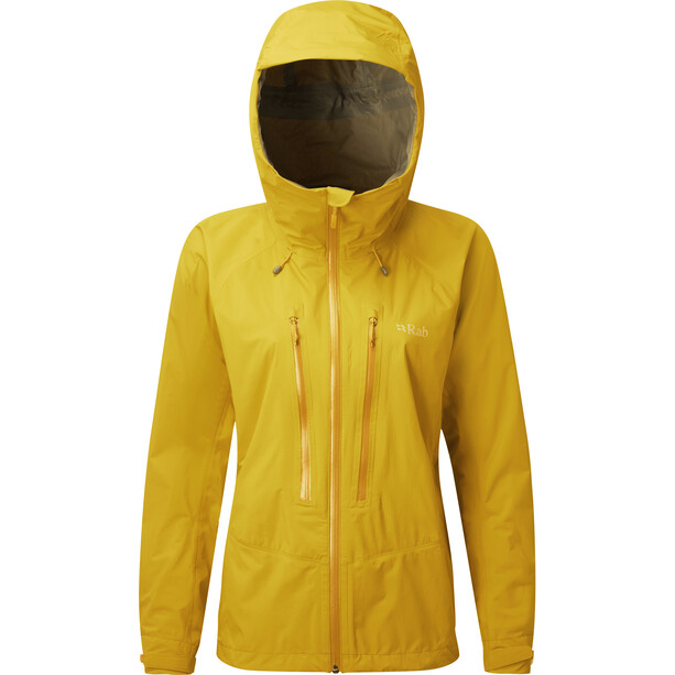 Rab Downpour Alpine Jacke Damen gelb