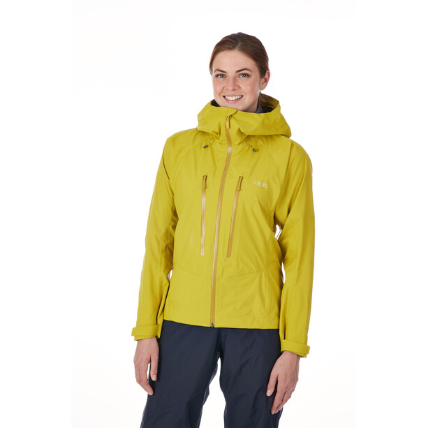 Rab Downpour Alpine Jacke Damen gelb