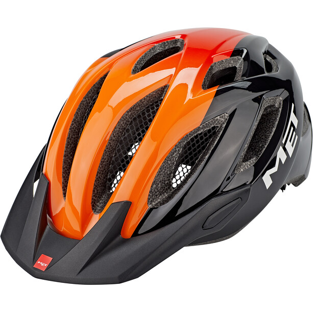 MET Crossover Helm schwarz/orange