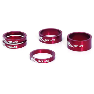 XLC AS-A02 Ahead spacer set 1 1/8", rood
