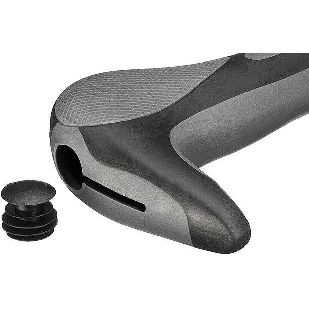 XLC GR-G16 Hitch Grips with Integrated Barends black/grey