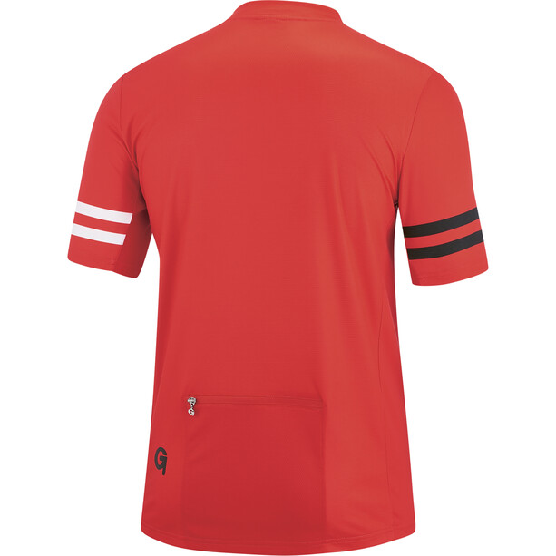 Gonso Agno T-shirt de cyclisme manches courtes avec zip Homme, rouge
