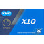 KMC X10 Fietsketting 10-speed 122 kettingschakels, zilver/grijs