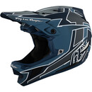 Troy Lee Designs D4 Composite Helm blau/grau