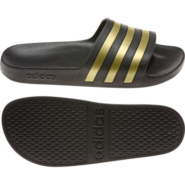 adidas Adilette Aqua Slides Heren, zwart/goud