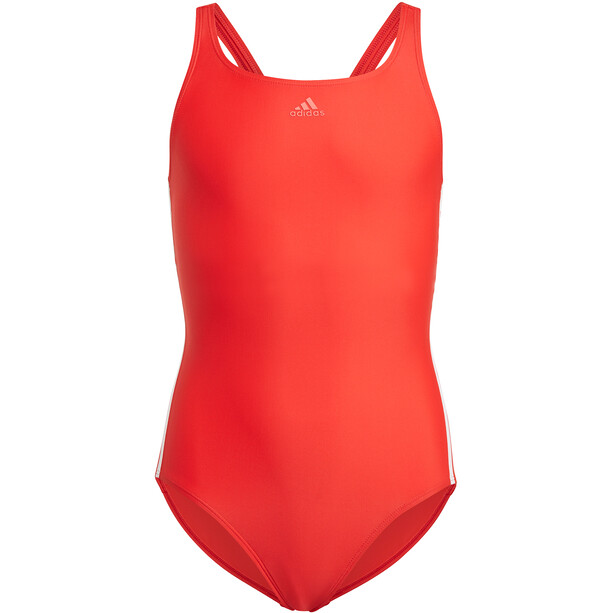 adidas Fit 3S Swimsuit Girls, rojo