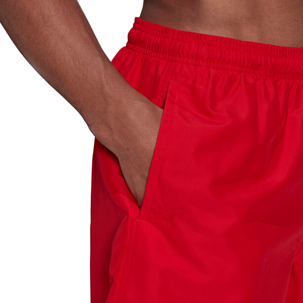 adidas Solid CLX Short Length Pantaloncini Uomo, rosso