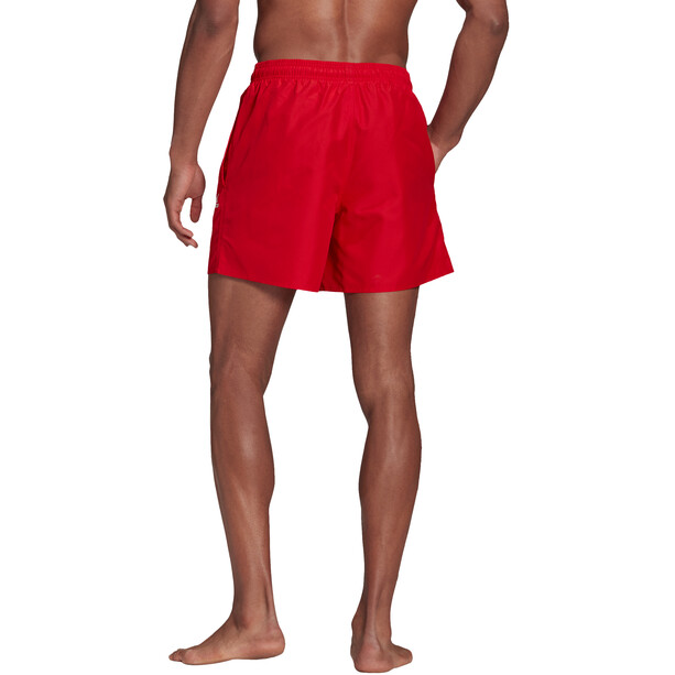adidas Solid CLX Short Length Pantaloncini Uomo, rosso