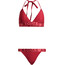 adidas Bikini con allacciatura dietro il collo Donna, rosso