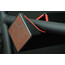 PARAX D-Rack Supporto da muro per bicicletta alluminio con frontale in legno, nero/marrone