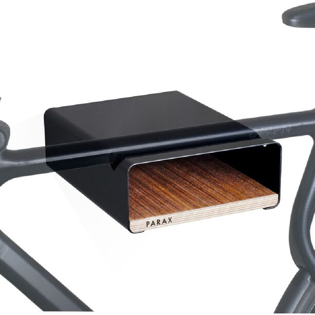 PARAX S-Rack Uchwyt ścienny na rower Aluminium, czarny/brązowy
