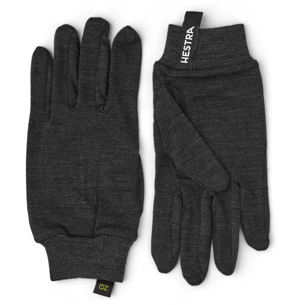 Hestra Merino Wool 5-Finger Liner Long Gloves svart