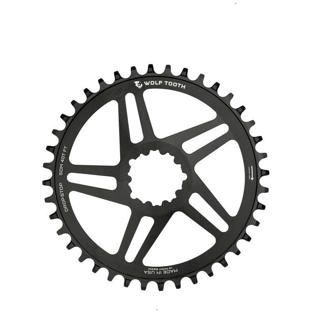 Wolf Tooth Flat Top Chainring DM SRAM black