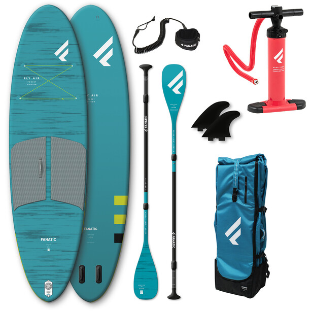 Fanatic Fly Air Pocket/C35 SUP Package 10'4" Inflatable SUP with Paddle and Pump 
