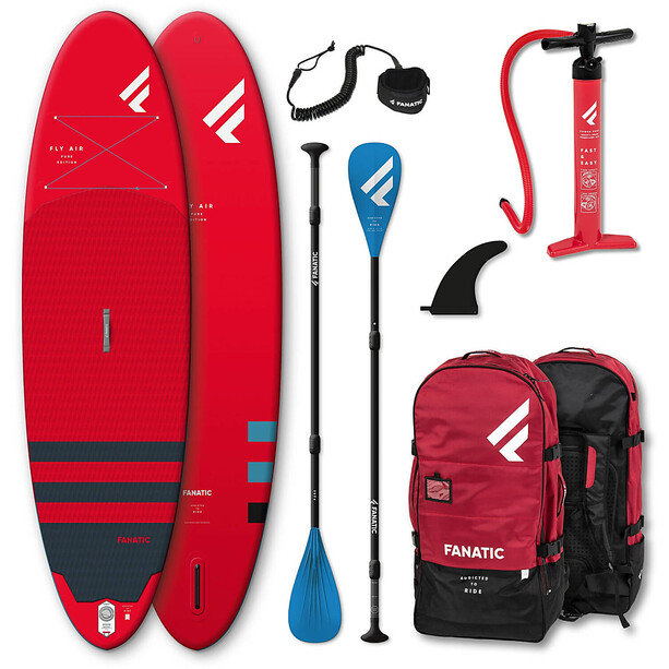 Fanatic Fly Air/Pure SUP Package 9'8" Inflatable SUP with Paddle and Pump 2021 