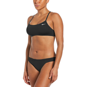 Nike Swim Essential Racerback Bikini Damen schwarz
