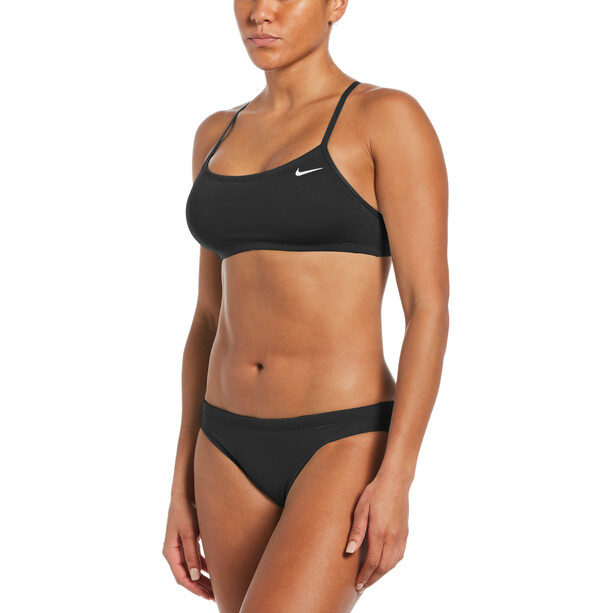 Nike Swim Essential Racerback Bikini Damen schwarz