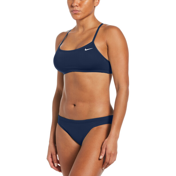 Nike Swim Essential Bikini con espalda nadadora Mujer, azul