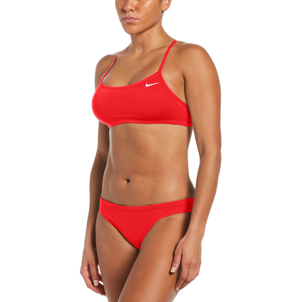 Nike Swim Essential Racerback Bikini Dames, rood