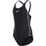 Nike Swim Logo Tape Maillot de bain une pièce Fastback Fille, noir