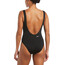 Nike Swim Multi Logo Traje de baño de una pieza con espalda en U Mujer, negro