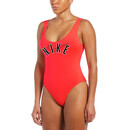 Nike Swim Multi Logo Strój kąpielowy z jednym kawałkiem w kształcie litery U Kobiety, czerwony