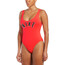 Nike Swim Multi Logo Traje de baño de una pieza con espalda en U Mujer, rojo