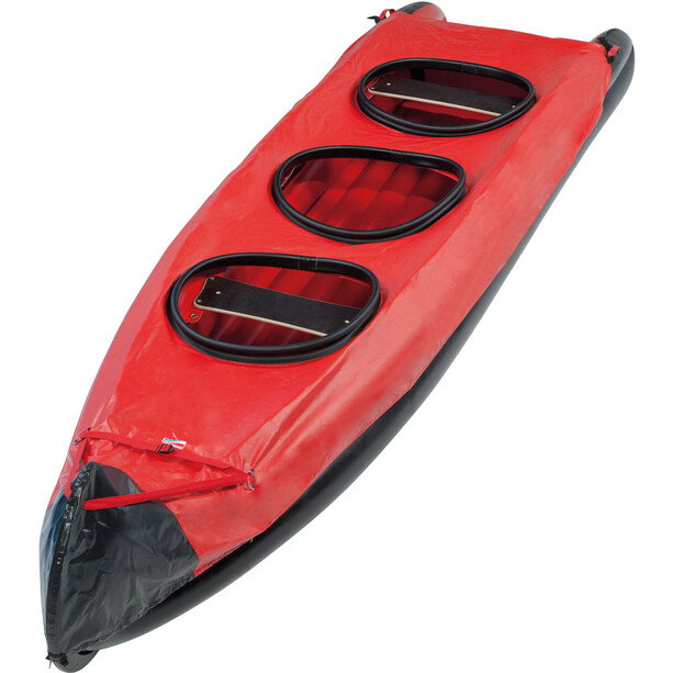 Grabner Speed Spraycover voor de hele boot, rood/zwart
