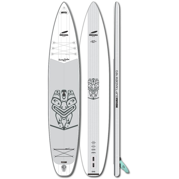 Indiana SUP 16'0 Touring Tandem gonflable, blanc/gris