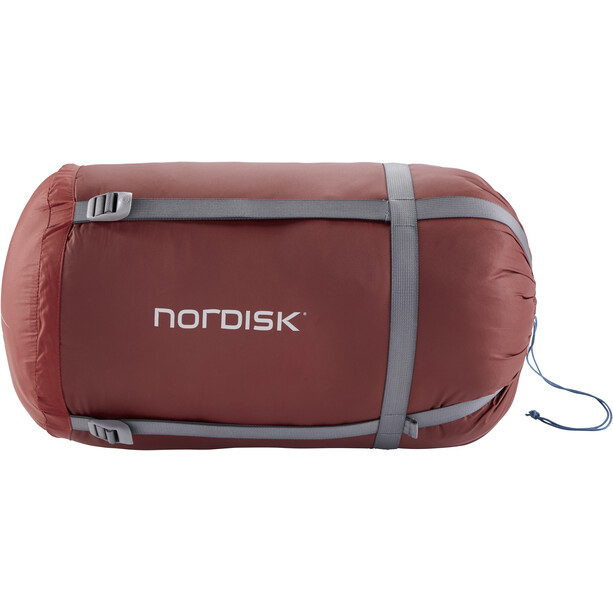 Nordisk Puk -2 Blanket Sleeping Bag L sun-dried tomato/majolica blue/syrah