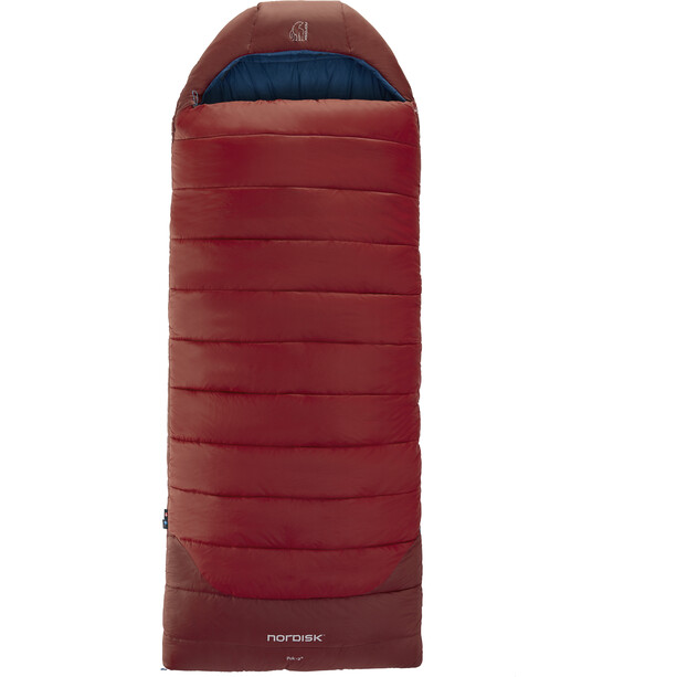 Nordisk Puk -2 Blanket Sleeping Bag L, rood/blauw