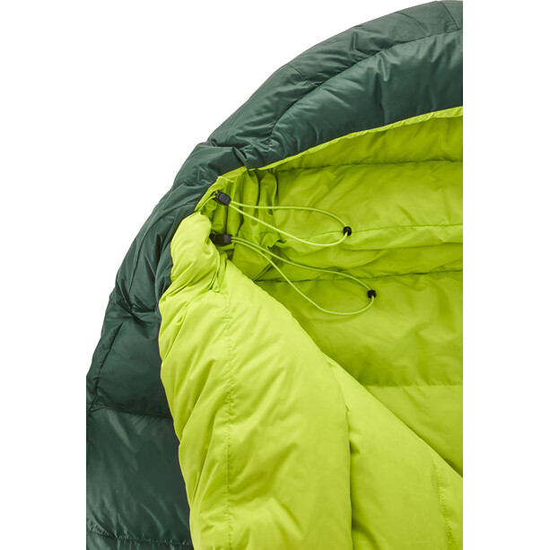 Y by Nordisk Tension Comfort 600 Bolsa de dormir L, negro/verde