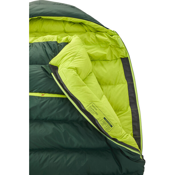 Y by Nordisk Tension Comfort 800 Sleeping Bag XL scarab/lime