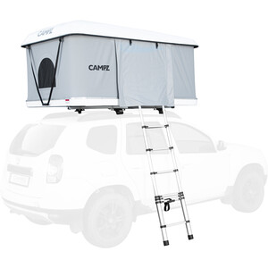 CAMPZ Tente de toit voiture Hardshell, gris/blanc gris/blanc