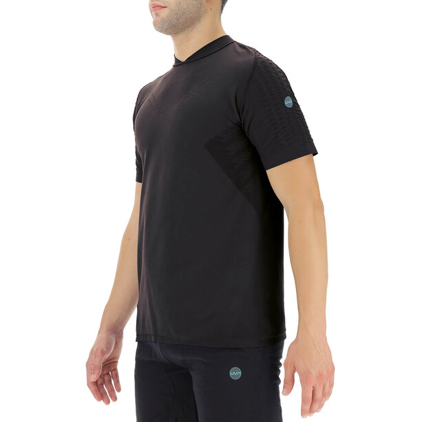 UYN City T-shirt de course à manches courtes Homme, noir