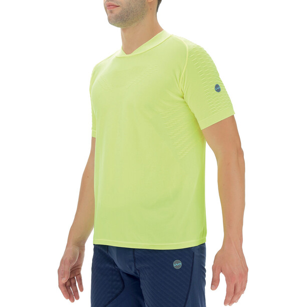 UYN City Camiseta de manga corta para correr Hombre, amarillo