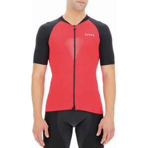 UYN Granfondo Kurzarm Biking Shirt Herren rot/schwarz