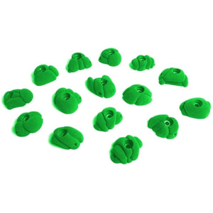 Fixe Meteorites Supporti per arrampicata S confezione da 15, verde verde