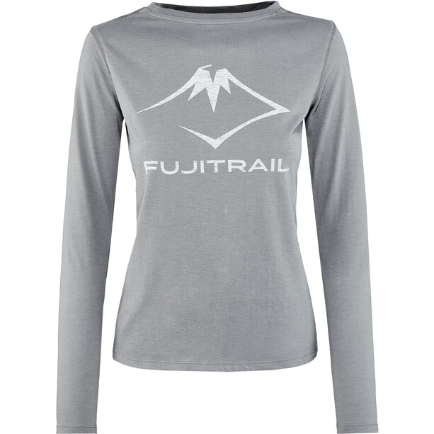 asics Fuji Trail Langarm T-Shirt Damen grau