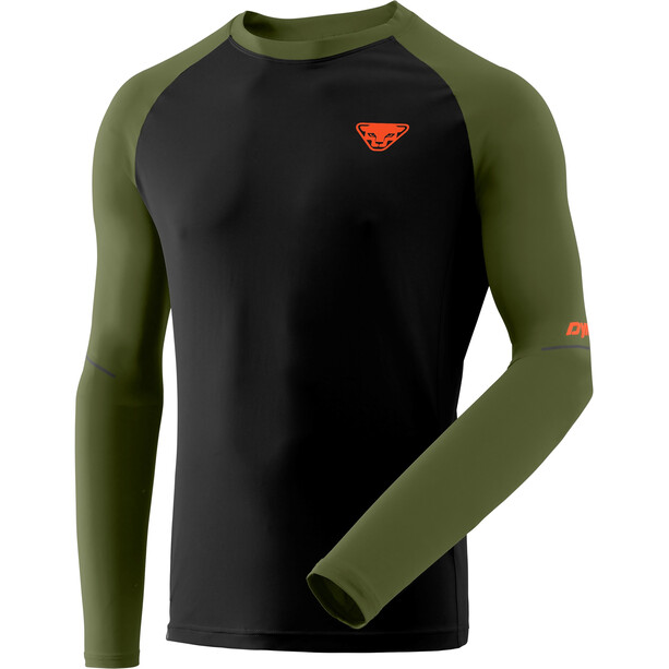 Dynafit Alpine Pro Langarm T-Shirt Herren oliv/schwarz