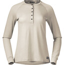 Bergans Lysebu Henley Shirt aus Wolle Damen grau
