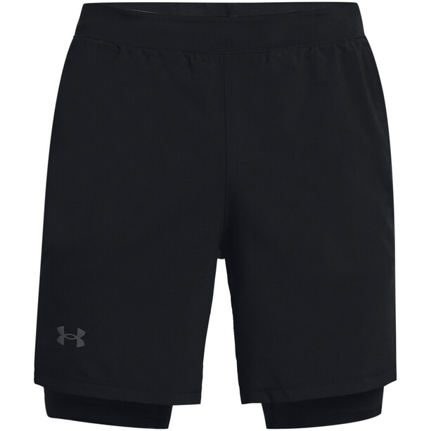 Under Armour Launch SW 2-In-1 7'' Shorts Men, negro