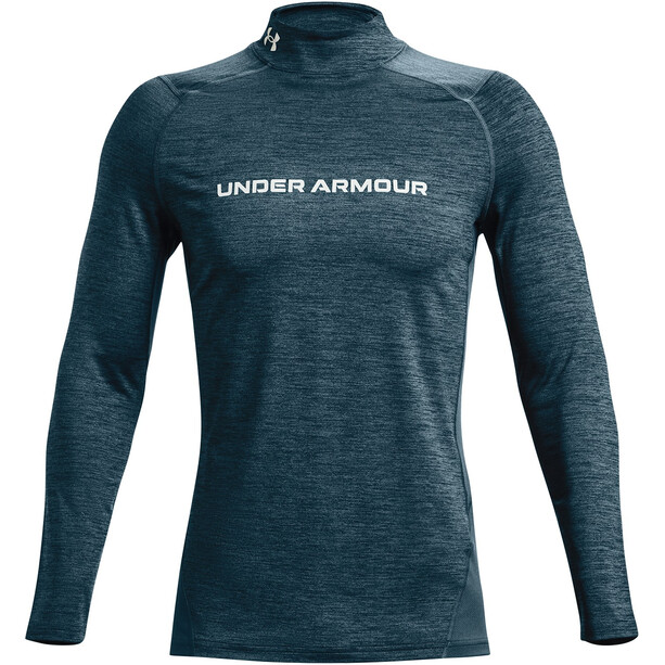 Under Armour CG Armour Fitted Twist Mock T-shirts manches longues Homme, bleu