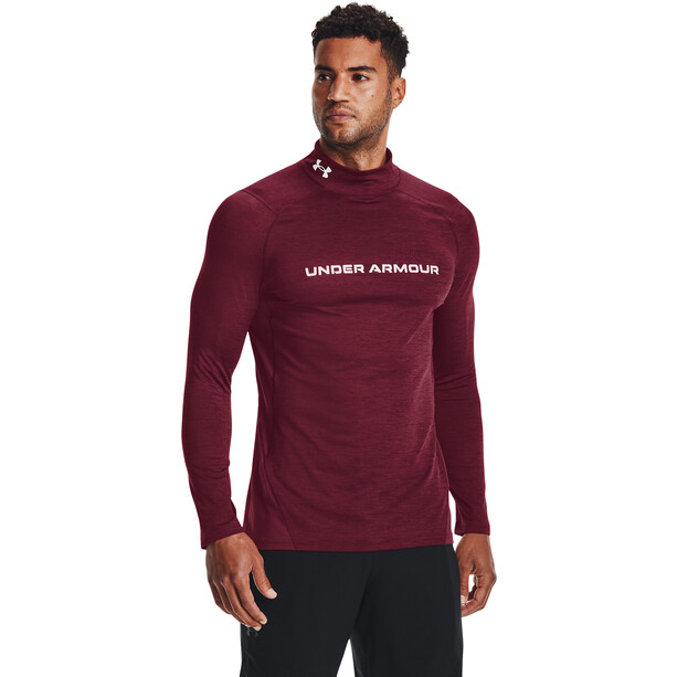 Under Armour CG Armour Fitted Twist Mock Langarm Shirt Herren rot