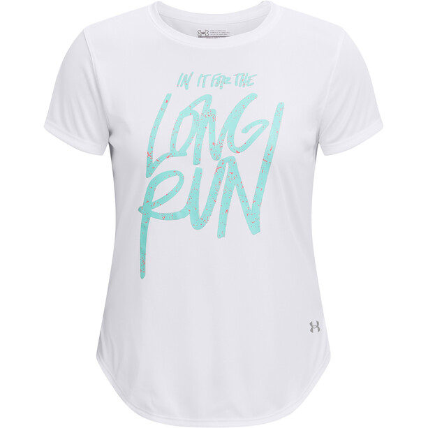 Under Armour Long Run Graphic T-shirt manches courtes Femme, blanc